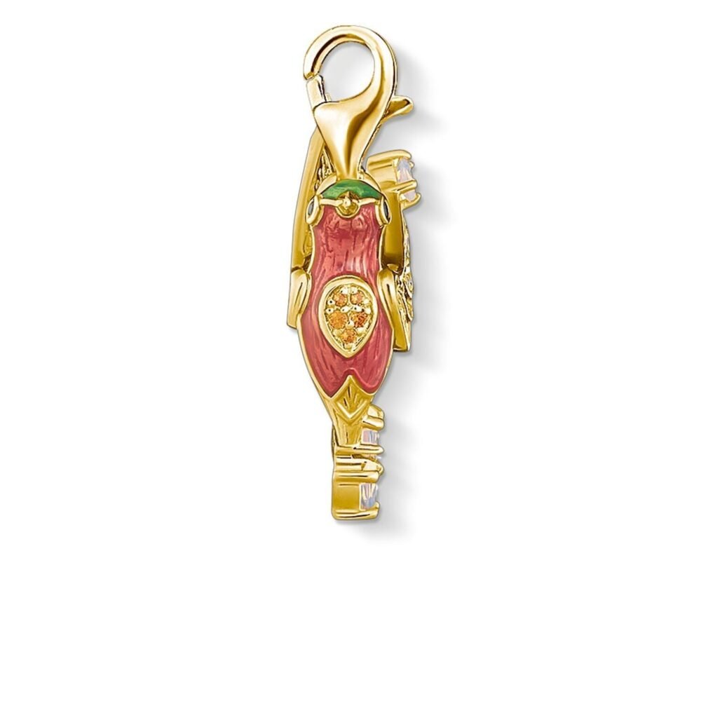 Thomas Sabo Charm Pendant Colourful Hummingbird Gold - Image 2