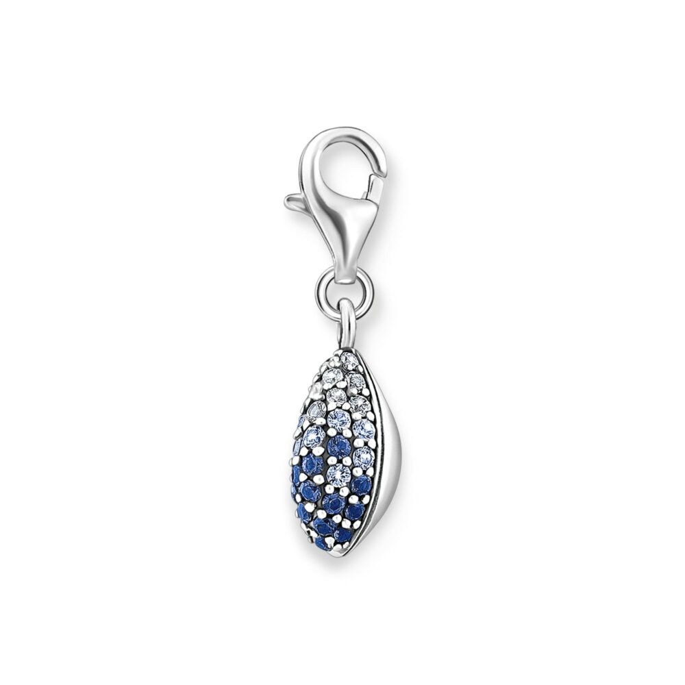 Thomas Sabo Charm pendant shell with blue stones silver - Image 2