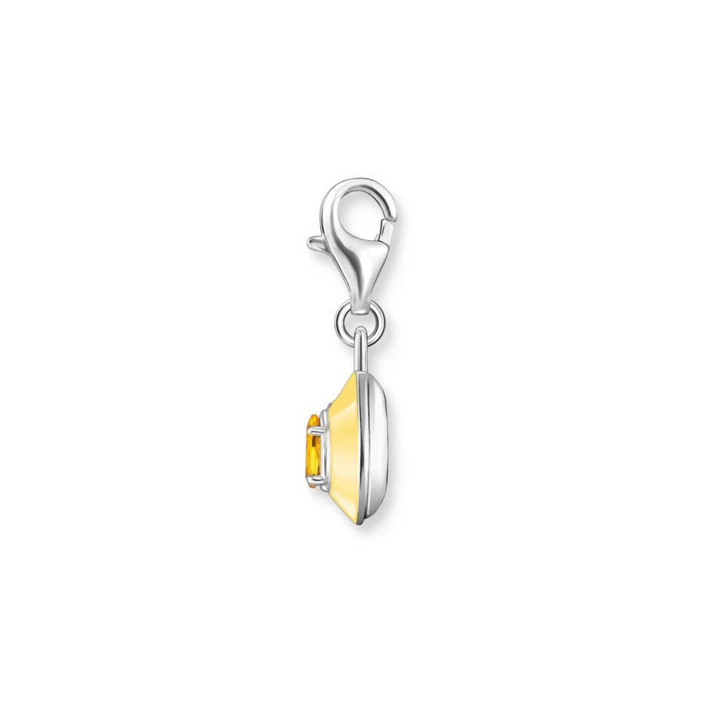 THOMAS SABO Charm Pendant Teardrop Orange Stone - Image 2