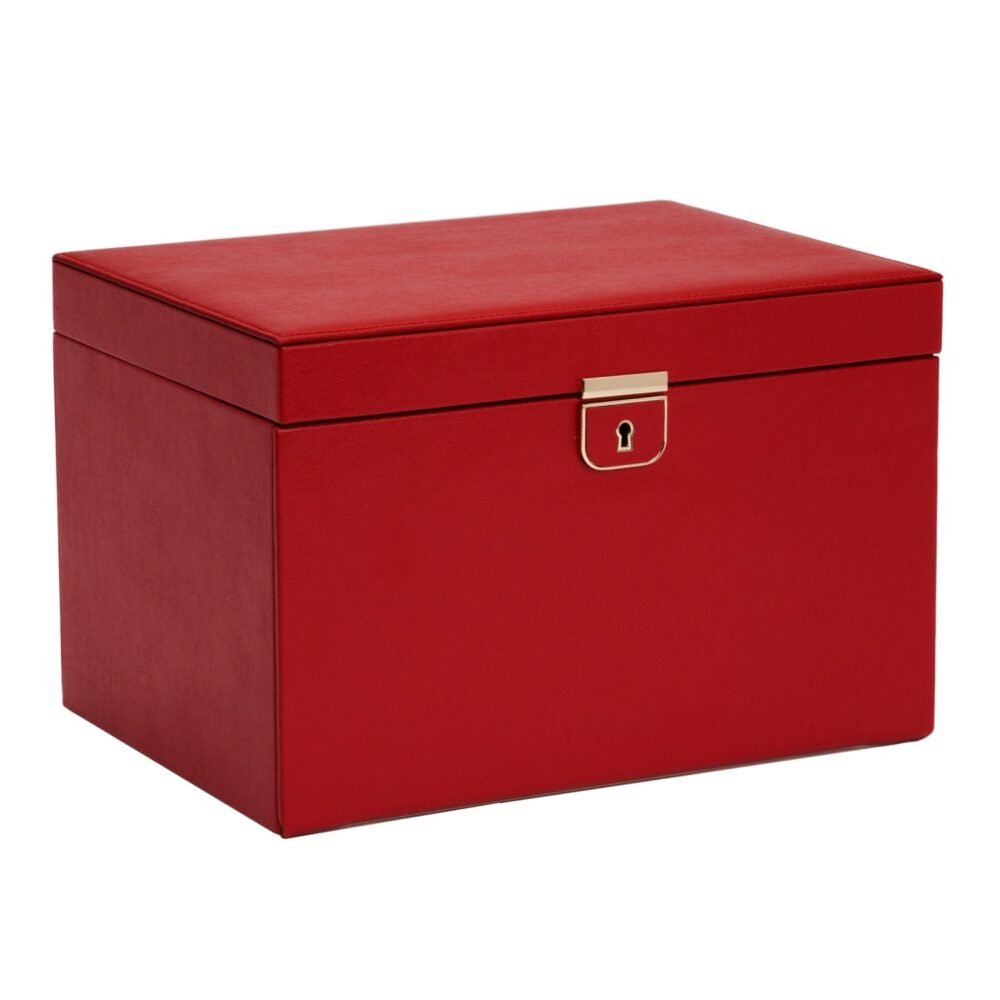 Wolf Palermo Large Jewellery Box  Red - Image 3