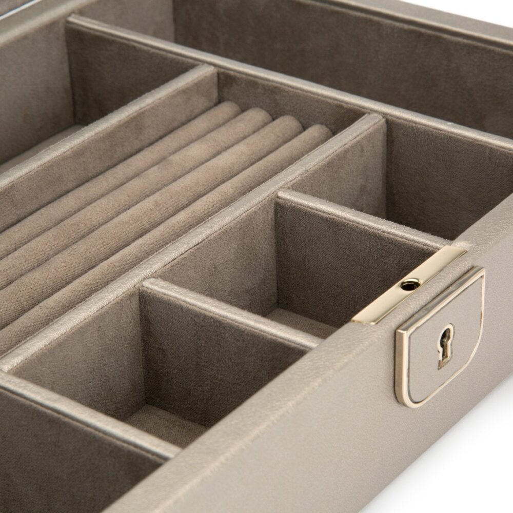 Wolf Palermo Medium Jewellery Box Pewter - Image 4