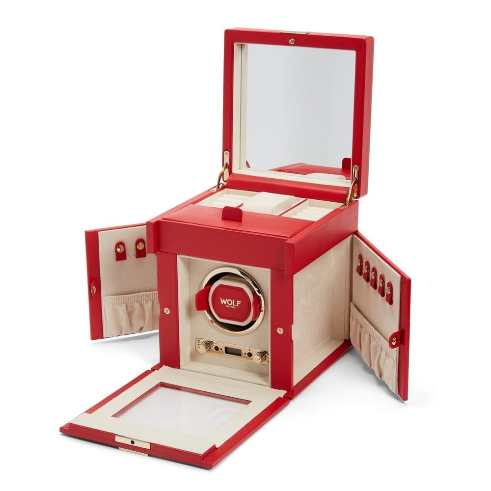 Wolf Palermo Single Watch Winder Red - Image 6