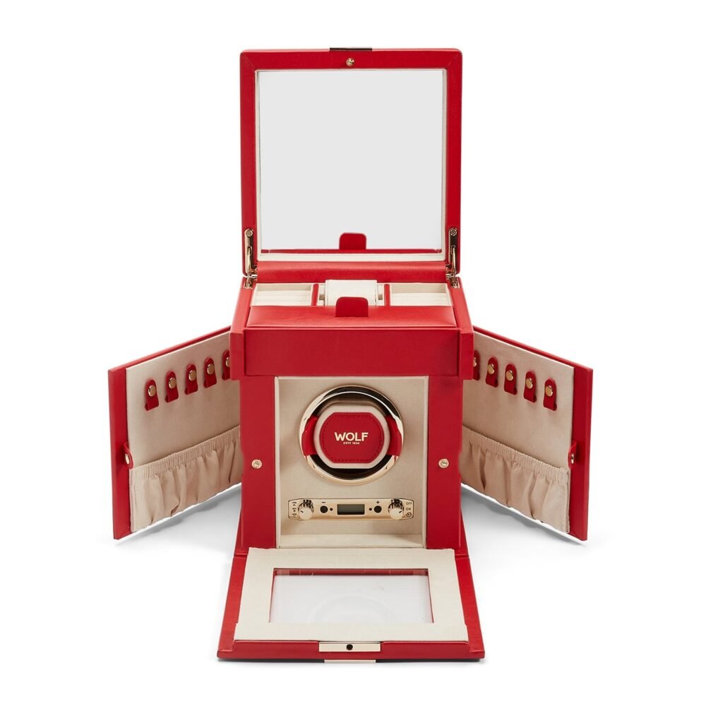 Wolf Palermo Single Watch Winder Red - Image 7