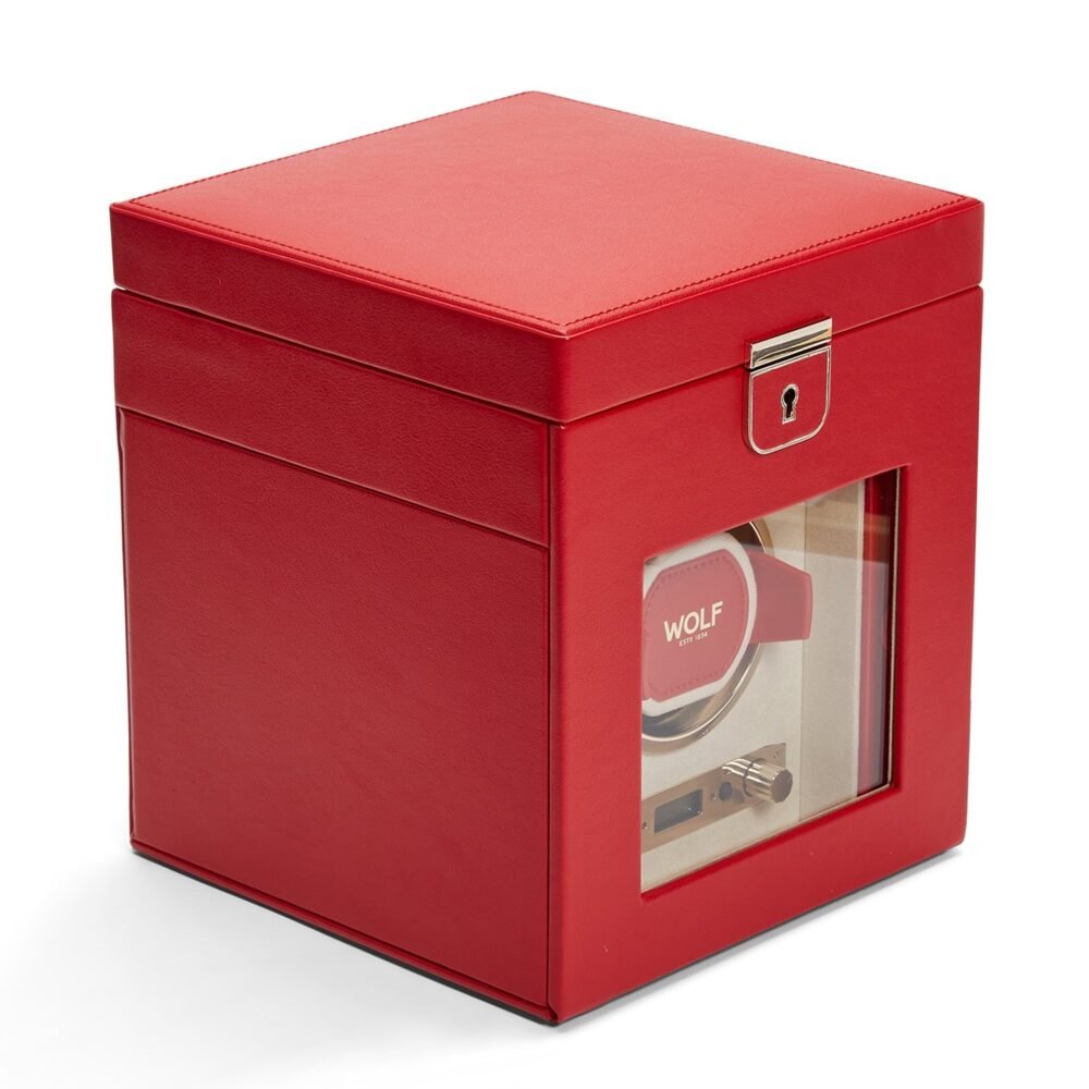 Wolf Palermo Single Watch Winder Red - Image 8