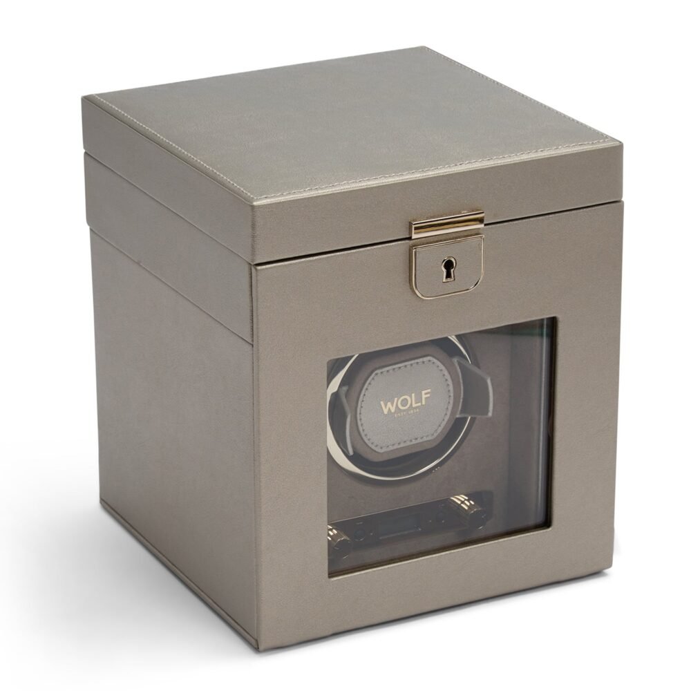 Wolf Palermo Single Watch Winder Pewter - Image 4