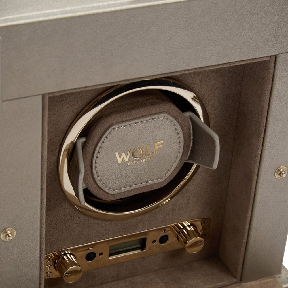 Wolf Palermo Single Watch Winder Pewter - Image 8