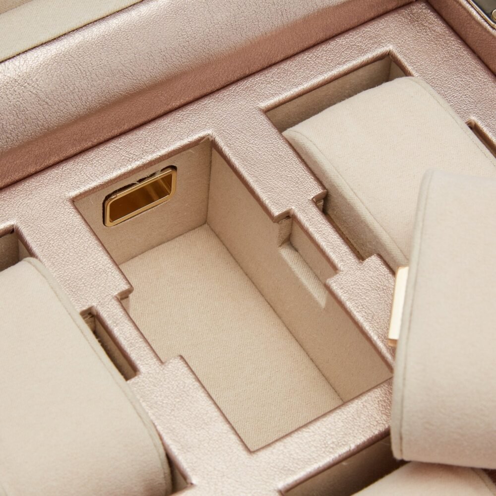 Wolf Palermo 6 Pc Watch Box  Rose Gold - Image 4