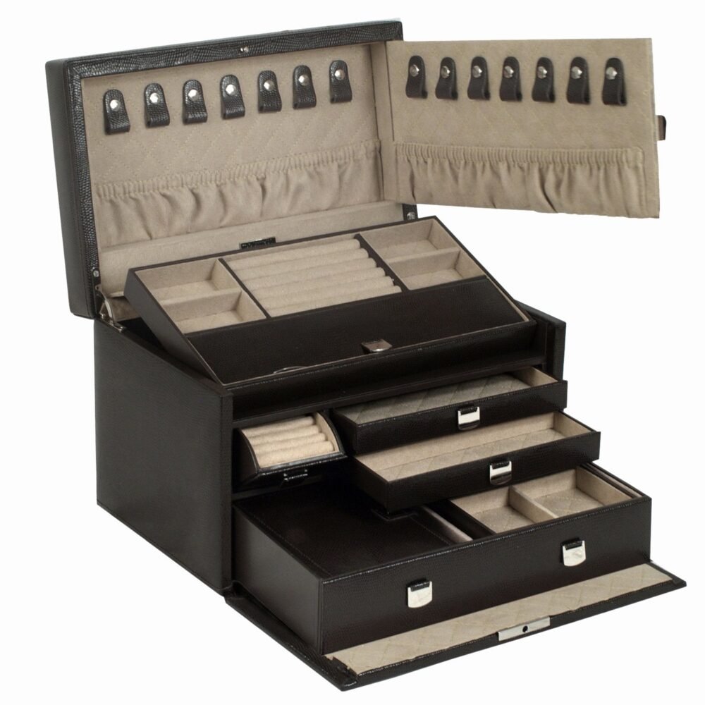 Wolf London Medium Jewellery Box Cocoa - Image 3