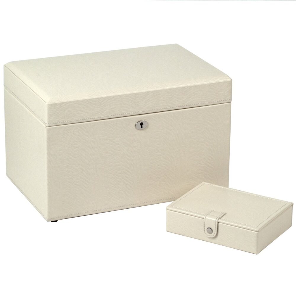 Wolf London Medium Jewellery Box Cream - Image 4