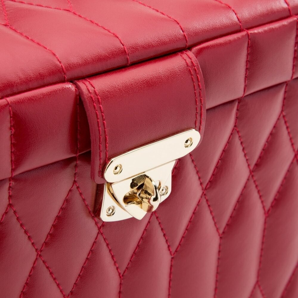 Wolf Caroline Large Jewellery Case Red - Image 4