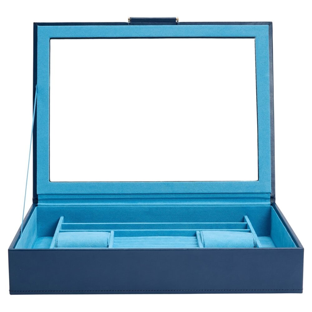 Wolf Sophia Jewellery Box with Window Indigo - Image 5