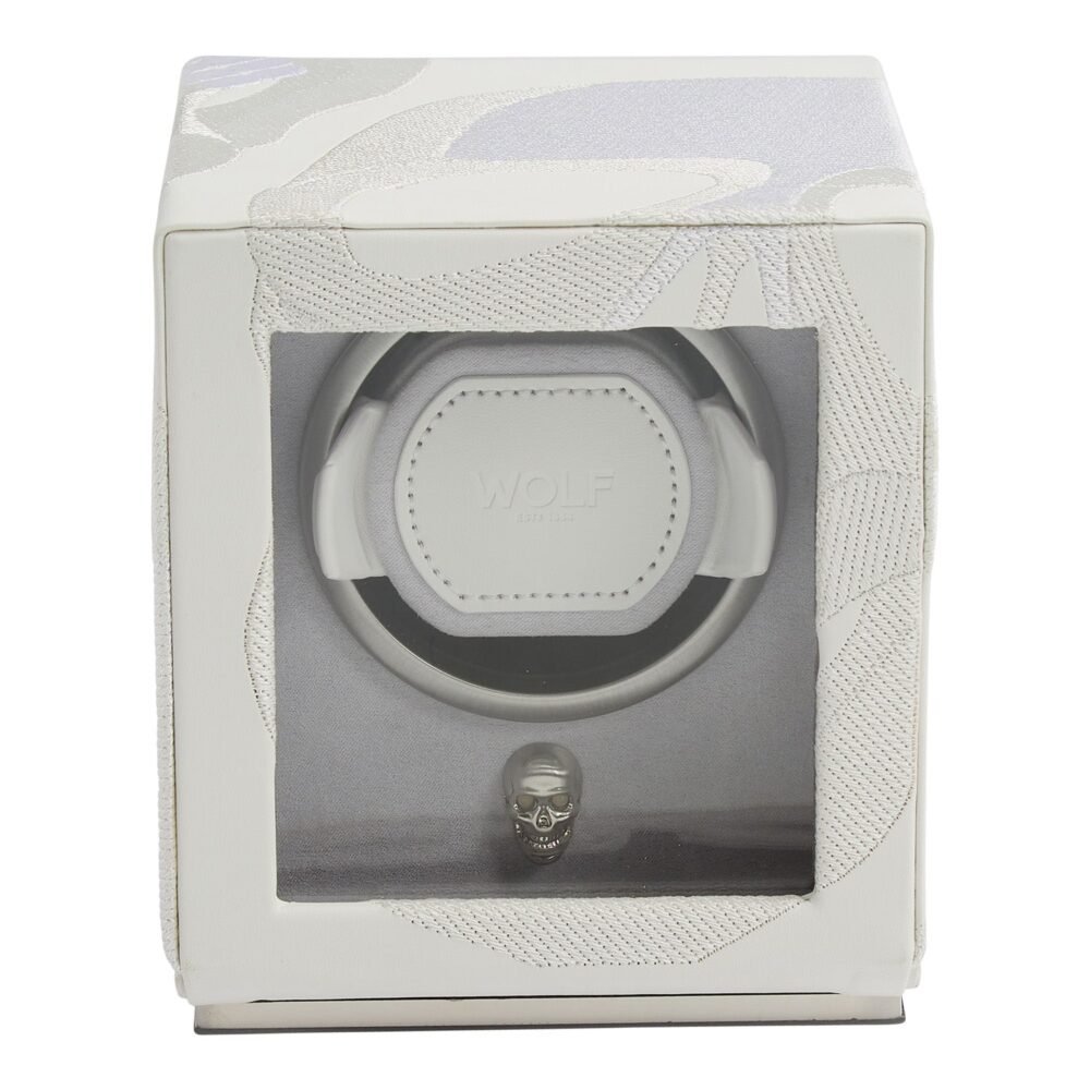 Wolf Memento Mori Single Cub Watch Winder White - Image 4