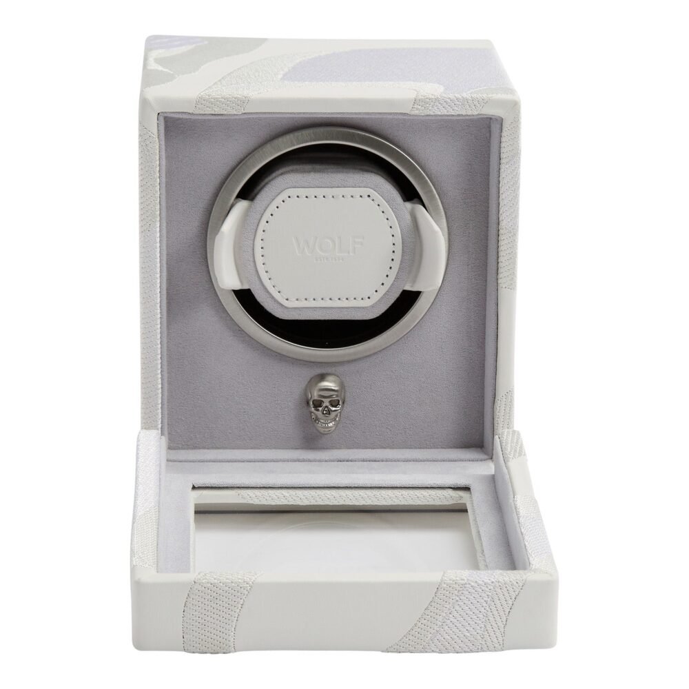 Wolf Memento Mori Single Cub Watch Winder White - Image 3