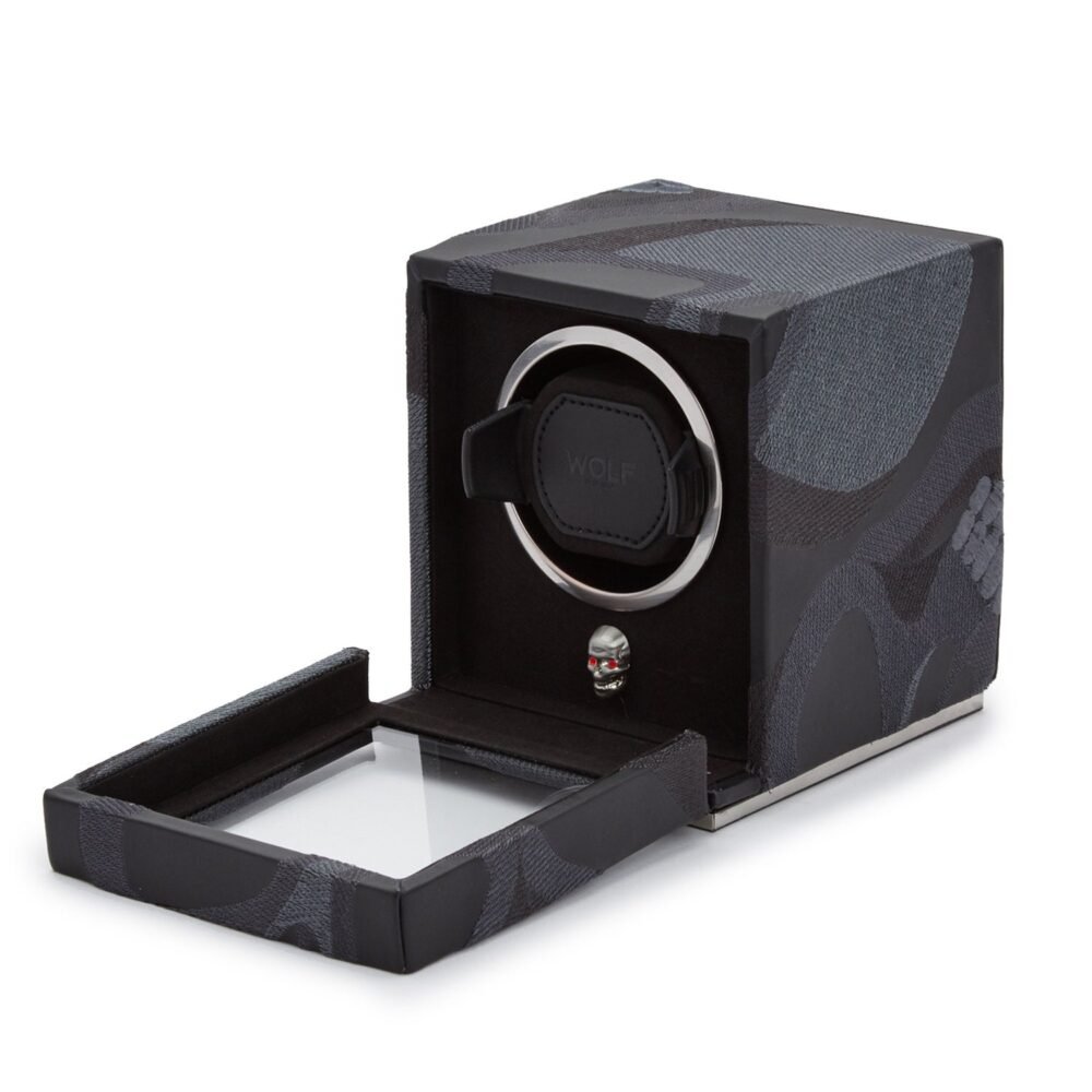 Wolf Memento Mori Cub Watch Winder Black - Image 3