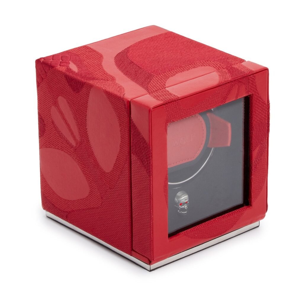 Wolf Memento Mori Cub Watch Winder Red - Image 3