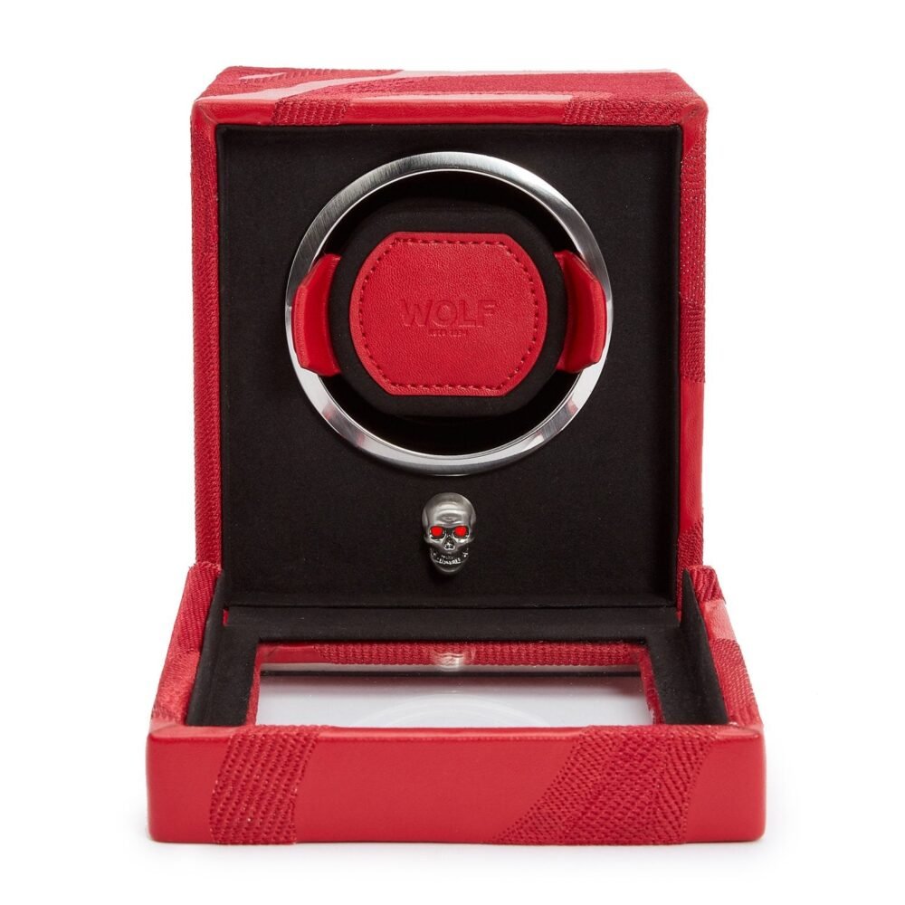 Wolf Memento Mori Cub Watch Winder Red - Image 4