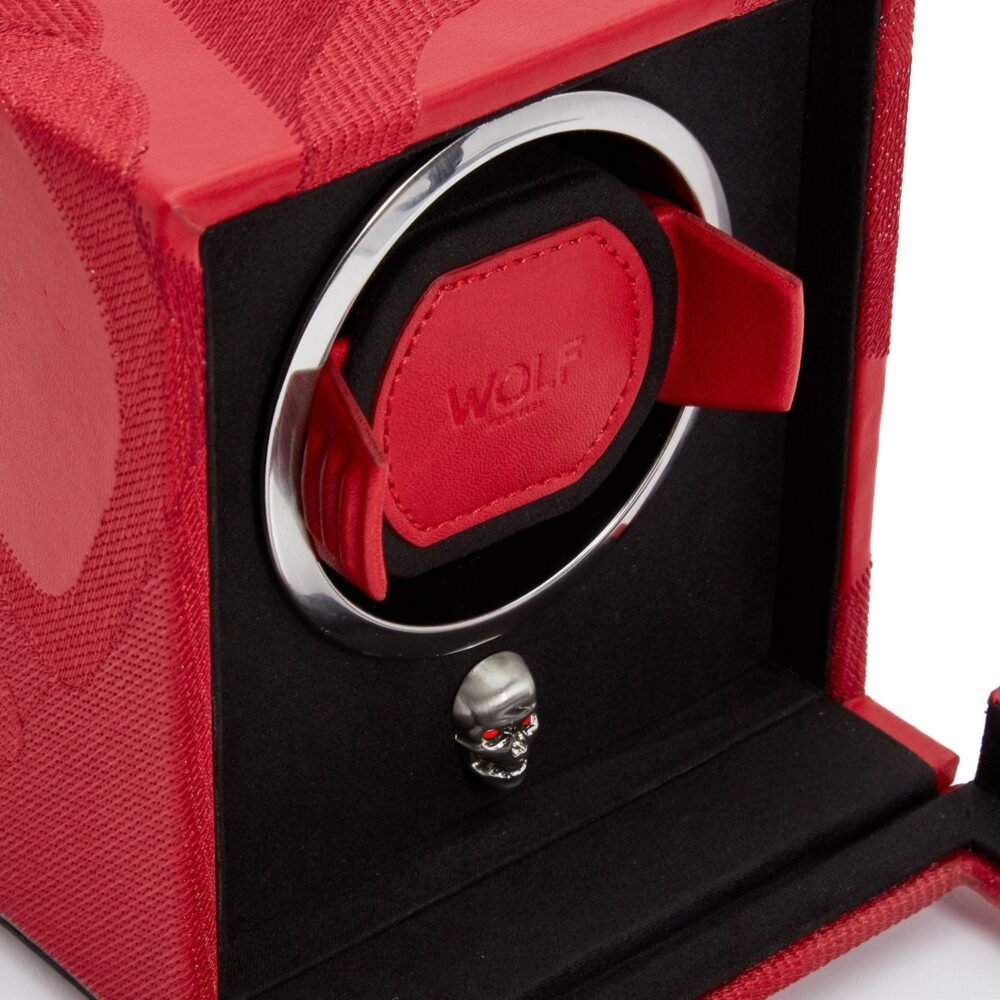 Wolf Memento Mori Cub Watch Winder Red - Image 5