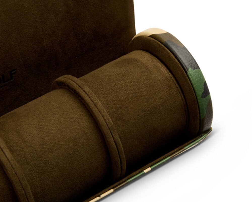 Wolf Elements Triple Watch Roll with Cap Khaki - Image 3
