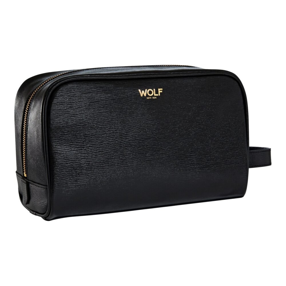 Wolf W Logo Washbag Black - Image 4