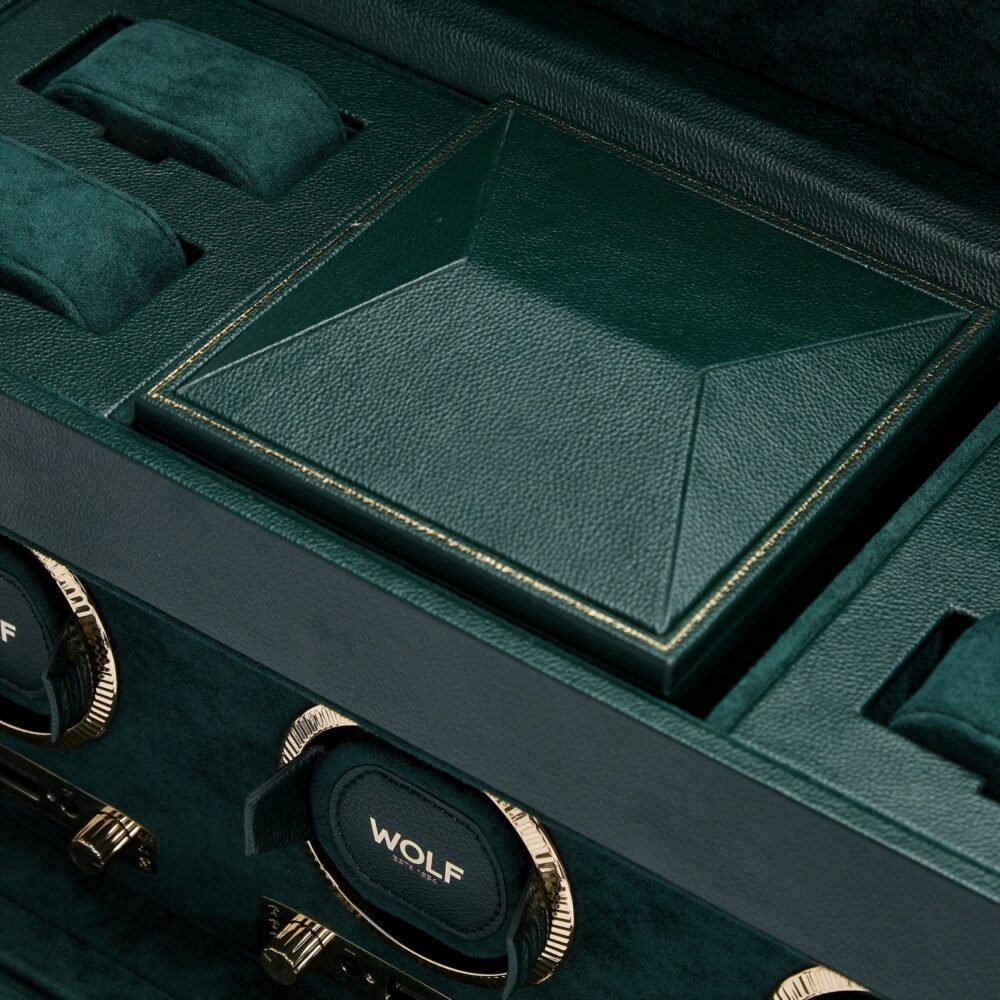 Wolf Brit Racing Green Triple Watch Winder - Image 4