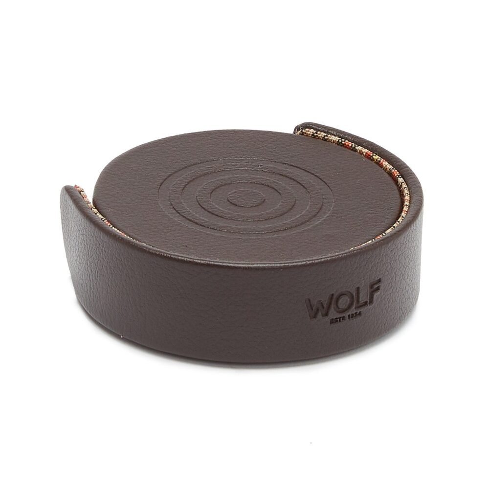 Wolf WM x WOLF Set of 4 Brown Coasters - Image 5