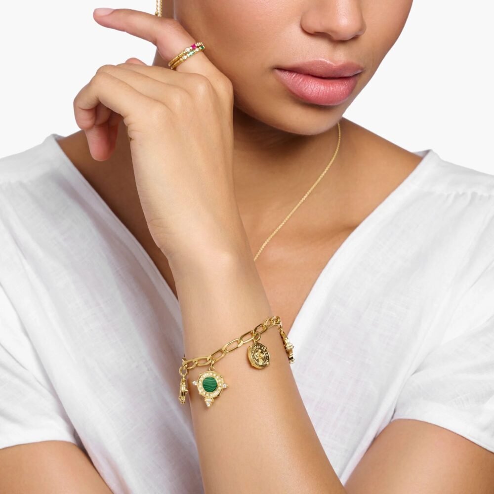 THOMAS SABO Iconic Symbols Coins Gold Bracelet - Image 4