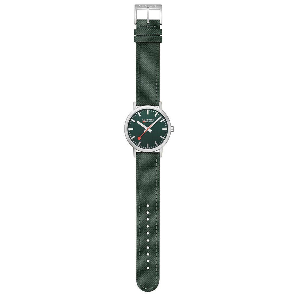 Mondaine Official Swiss Railways Classic Forest Green 40mm Watch - Image 4