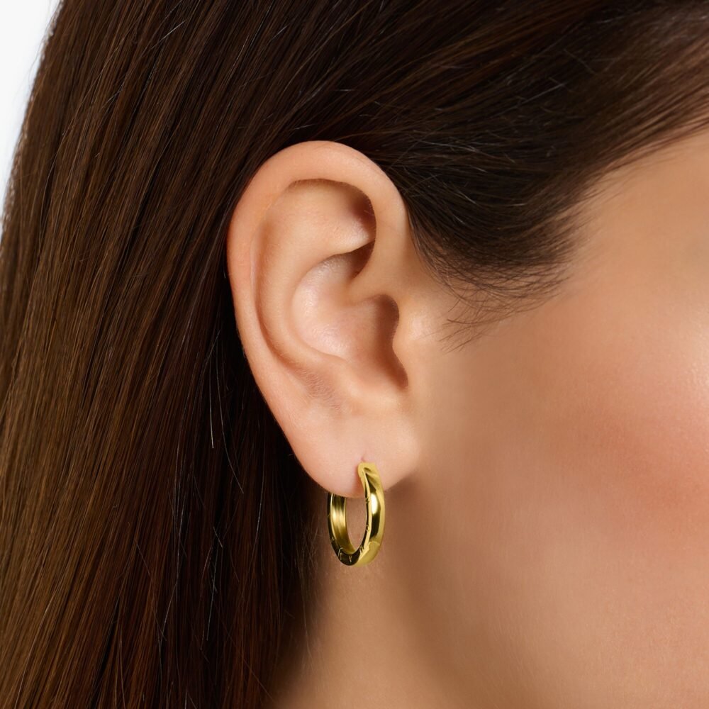 Thomas Sabo Hoop earrings small gold - Image 2