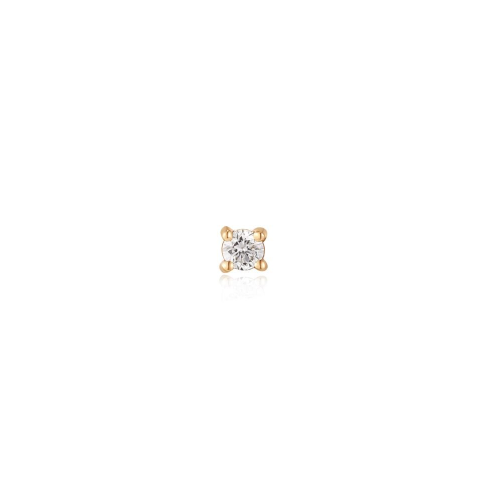 Ania Haie 14kt Gold Stargazer Natural Diamond Single Labret Earring