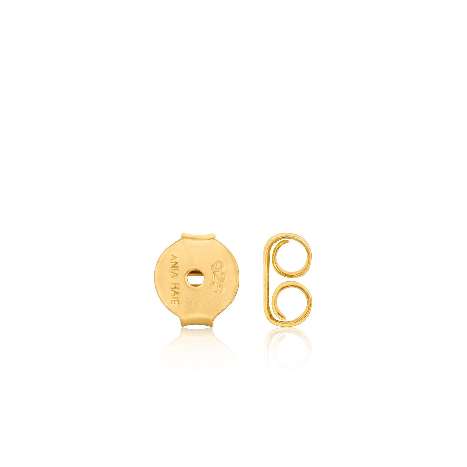 Ania Haie Gold Knot Stud Hoop Earrings - Image 2