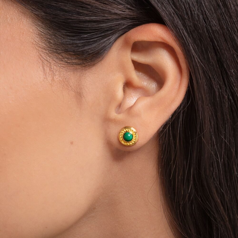 Thomas Sabo Ear Studs Green Stone - Image 2