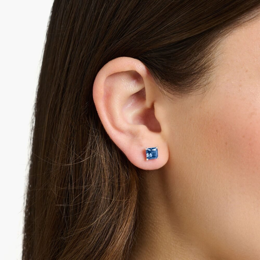 THOMAS SABO Ear studs blue stone silver - Image 2
