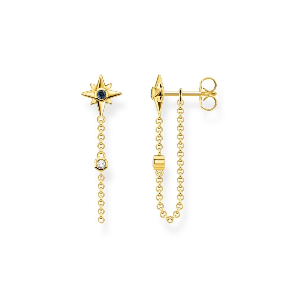 Thomas Sabo Earrings royalty star stones
