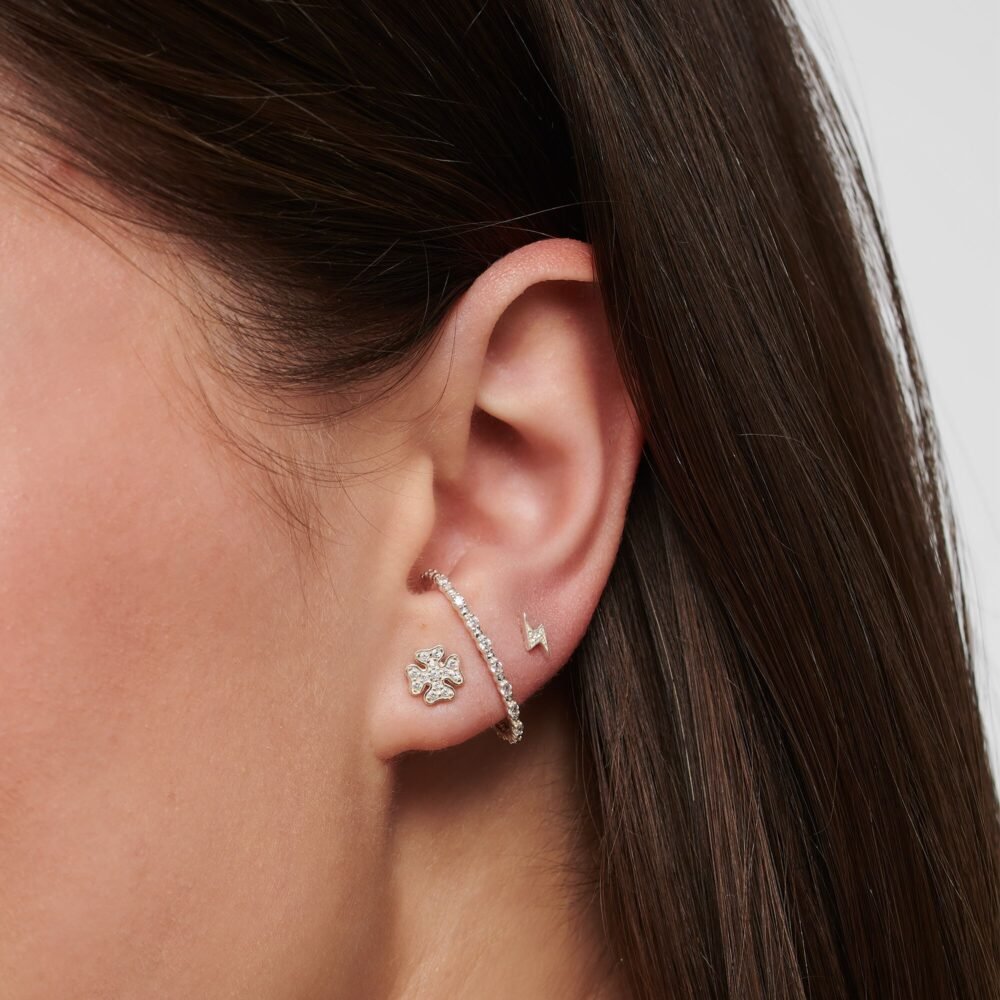 Thomas Sabo Single Ear Stud Cloverleaf Silver - Image 2