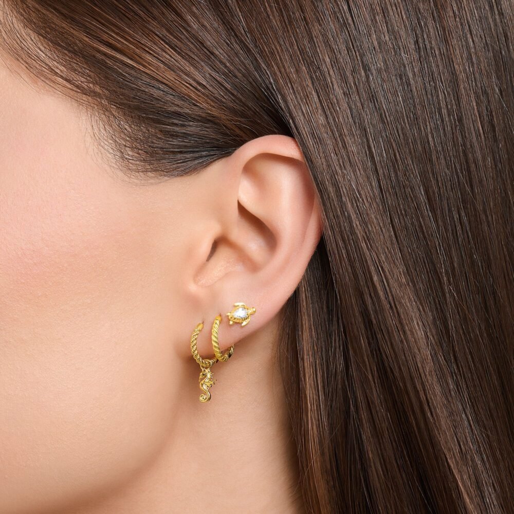 Thomas Sabo Single ear stud turtle gold - Image 3
