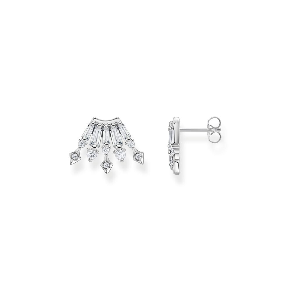 THOMAS SABO Ear studs with winter sun rays silver