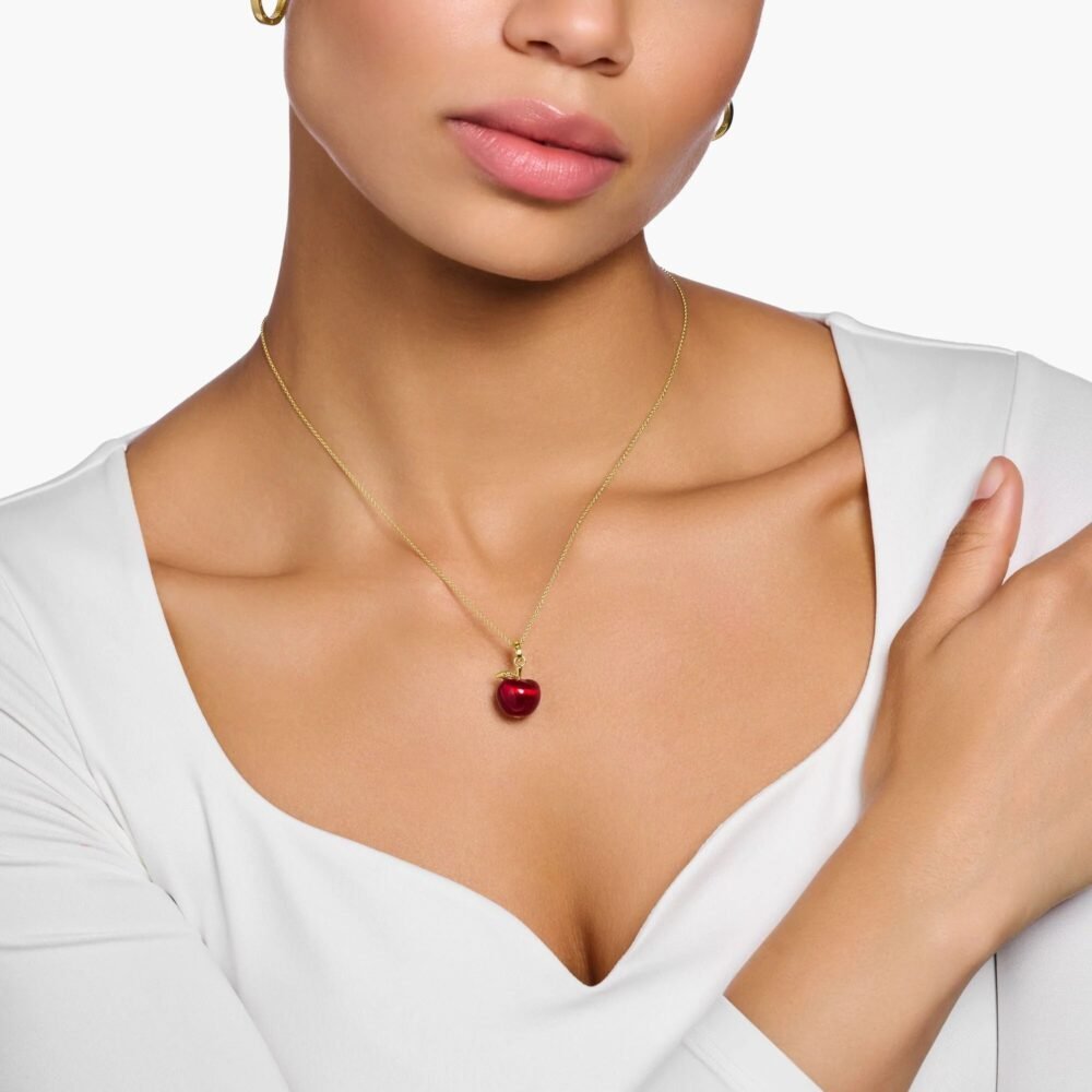 THOMAS SABO Gold Apple Necklace - Image 2