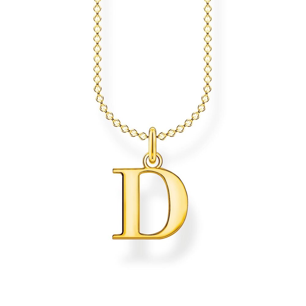 Thomas Sabo Necklace Letter D Gold