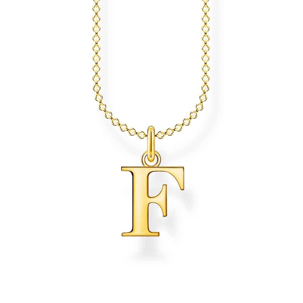 Thomas Sabo Necklace Letter F Gold