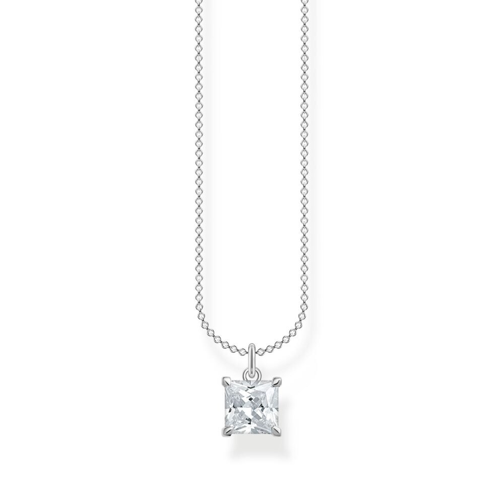 Thomas Sabo Necklace with white stones silver