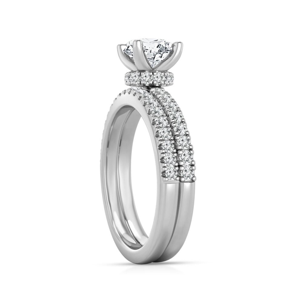 1.50ct Lab Grown Diamond Ring Set in 18K White Gold - Image 3