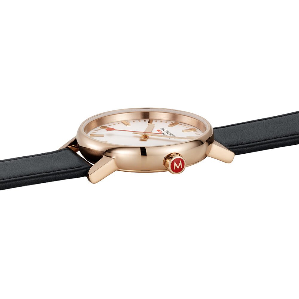 Mondaine Official Railways Evo2 40mm Rose Gold Watch - Image 5