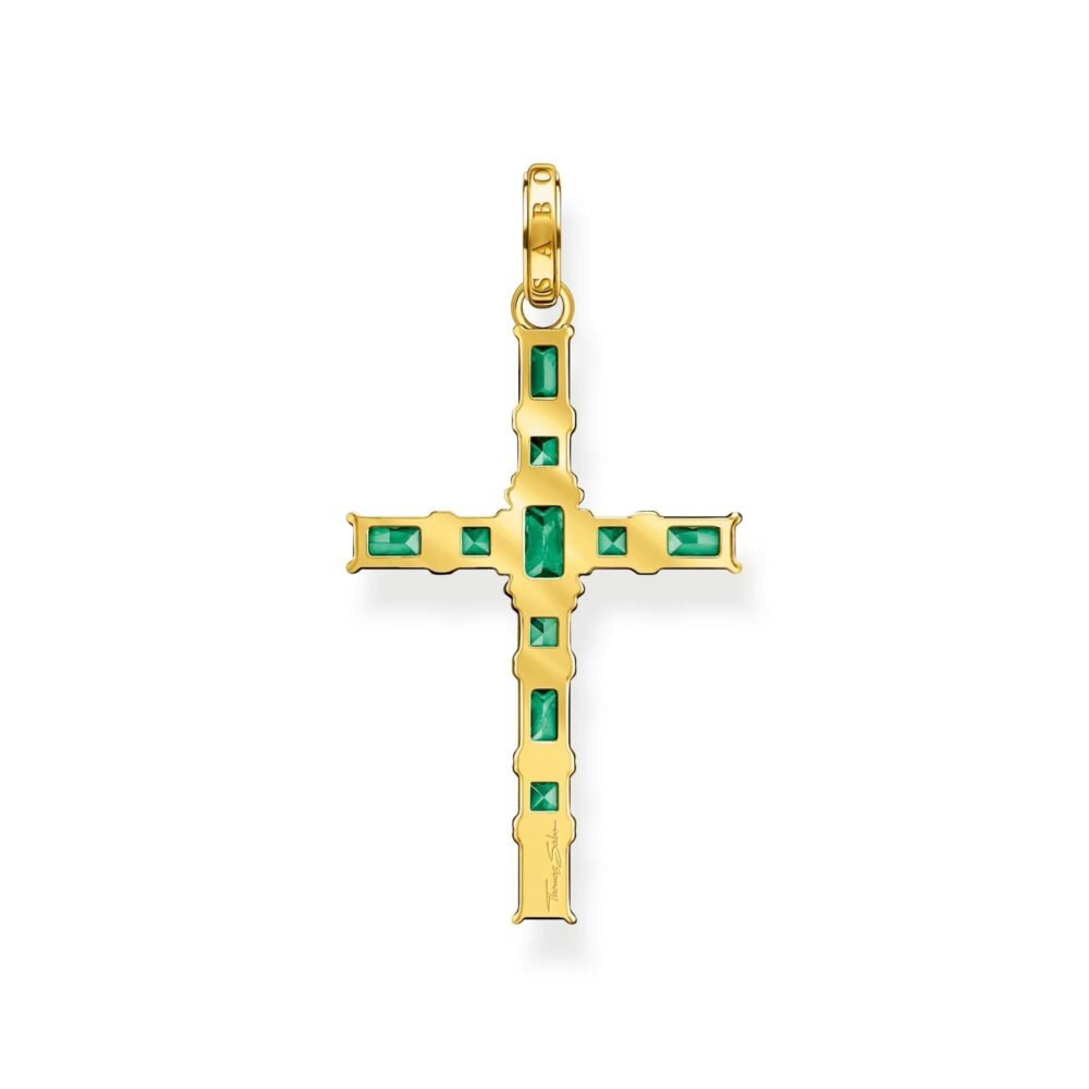 THOMAS SABO Heritage Green Cross Pendant - Image 3