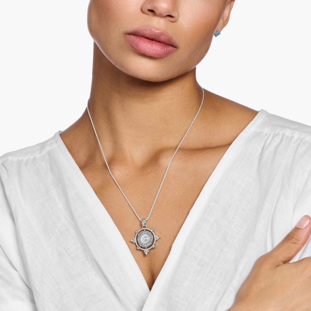 THOMAS SABO Rotating Coin Silver Pendant - Image 3