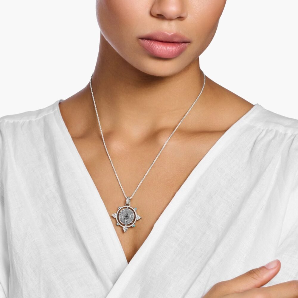THOMAS SABO Rotating Coin Silver Pendant - Image 4