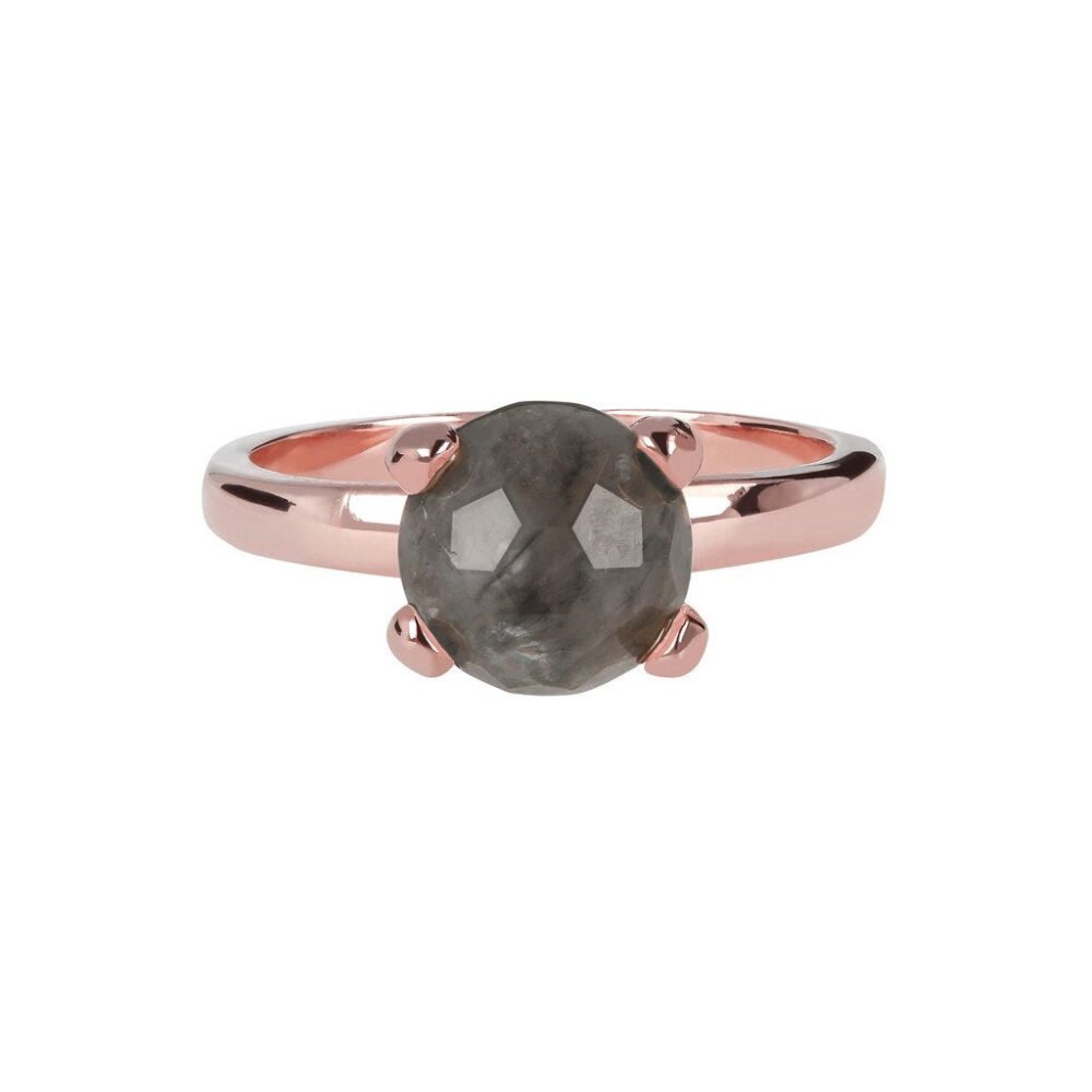 Bronzallure Small Solitaire Ring with Colourful Semi Precious Stone - Image 5
