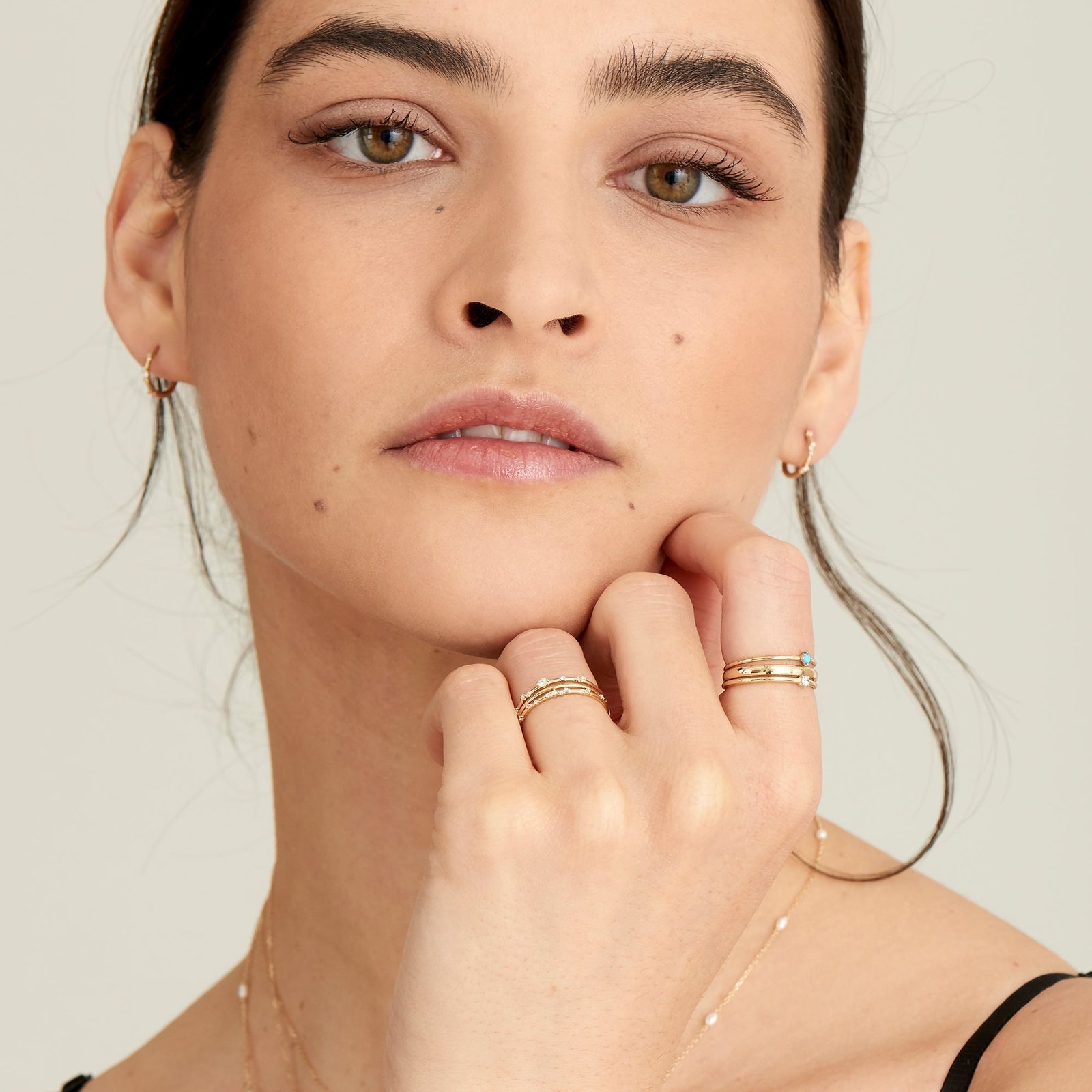 Ania Haie 14kt Gold Stargazer Natural Diamond Stardust Ring - Image 11