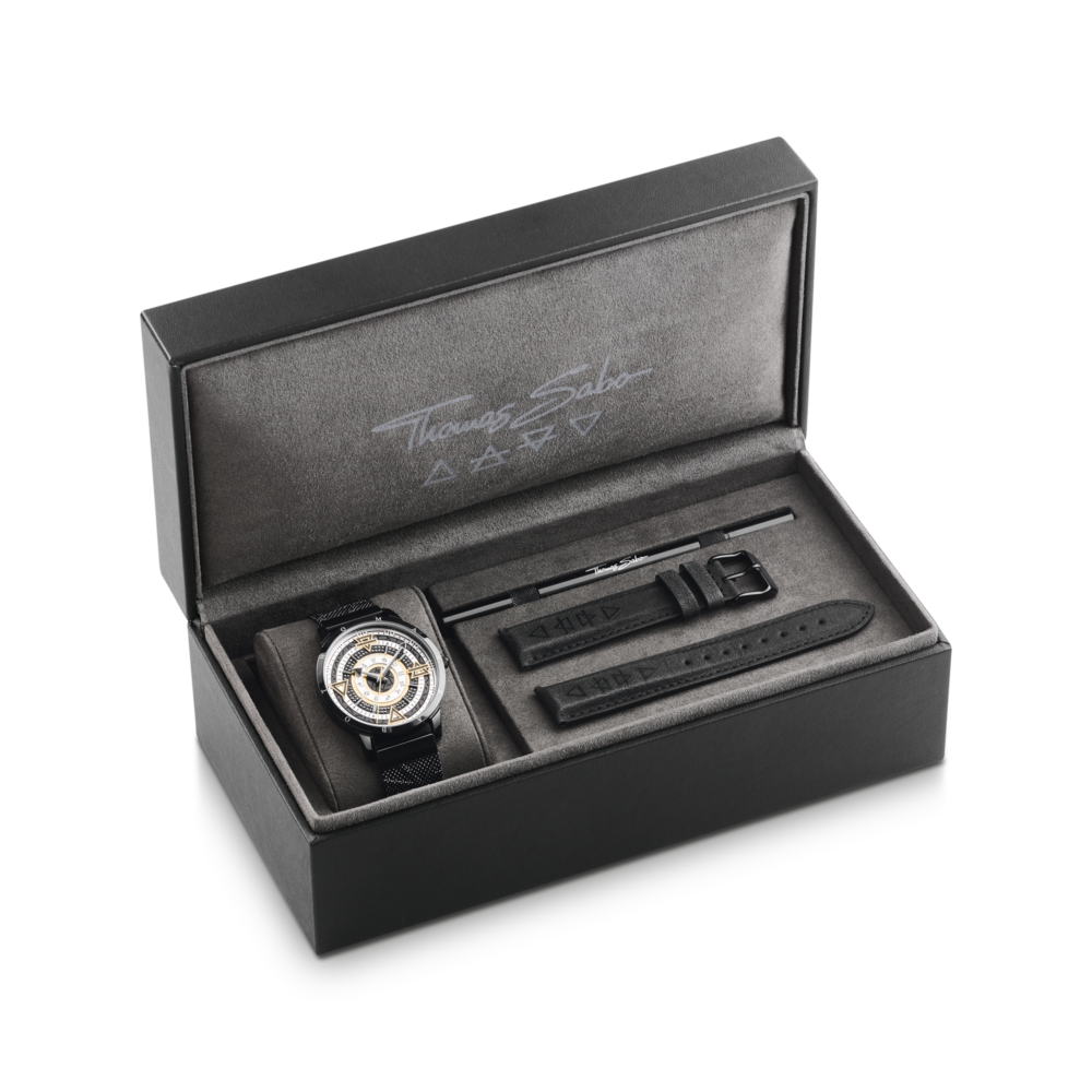 THOMAS SABO Elements of Nature Watch with black stones two-tone - Image 3