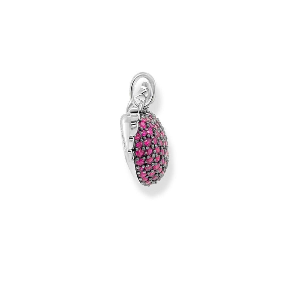 Thomas Sabo Charm Pendant Winged Heart Red Small - Image 2