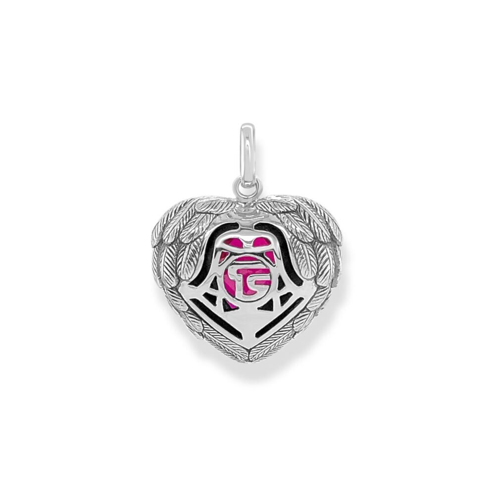 Thomas Sabo Charm Pendant Red Feather Heart Small - Image 3